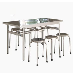 Bàn ghế nhà ăn cho công nhân dài 1m6